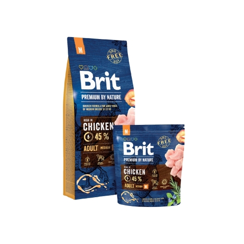 Brit Premium kuivtoit keskmist tõugu täiskasvanud koertele 15 kg