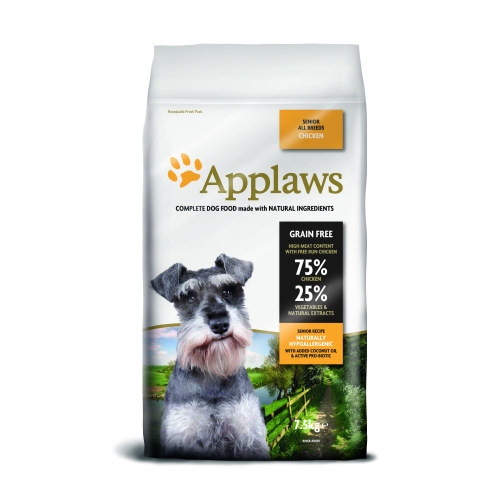 Applaws Senior kuivtoit koertele, kanalihaga, 7.5 kg