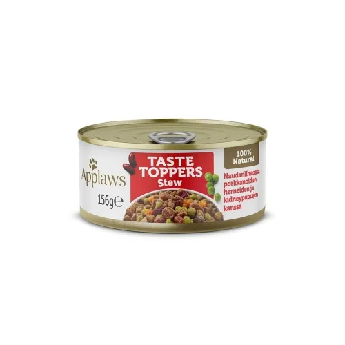 Applaws Taste Toppers konserv koertele,veisehautis köögiviljadega,156g