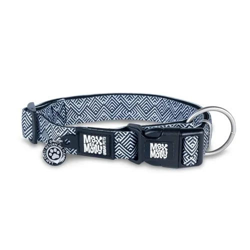 Max&Molly koera kaelarihm Smart ID Mykonos S 28-45cm, must