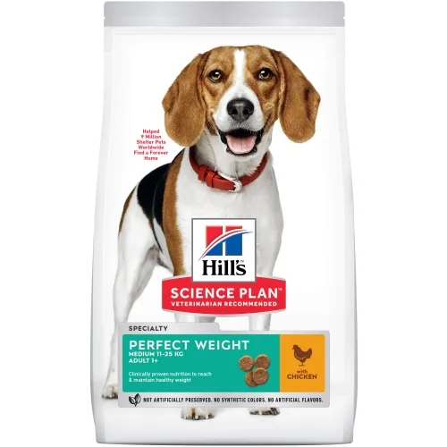 Hill's Science Plan Weight koeratoit kanaga keskmisele koerale 2kg