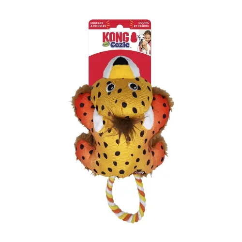 KONG COZIE TUGGZ Gepard koera mänguasi, S/M