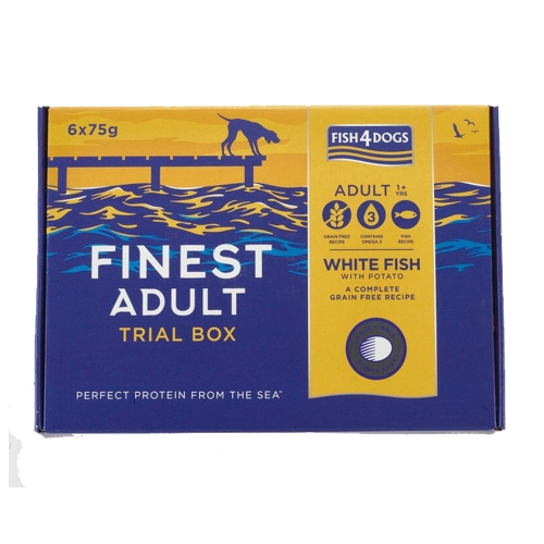 Fish4Dogs maitsevalik koerale, valge kala, suur graanul, 450g