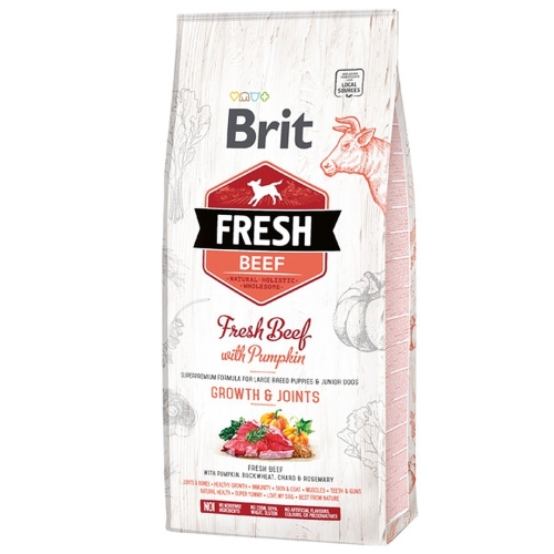 Brit Fresh kuivtoit suurt tõugu kutsikale veise ja kõrvitsaga 12 kg