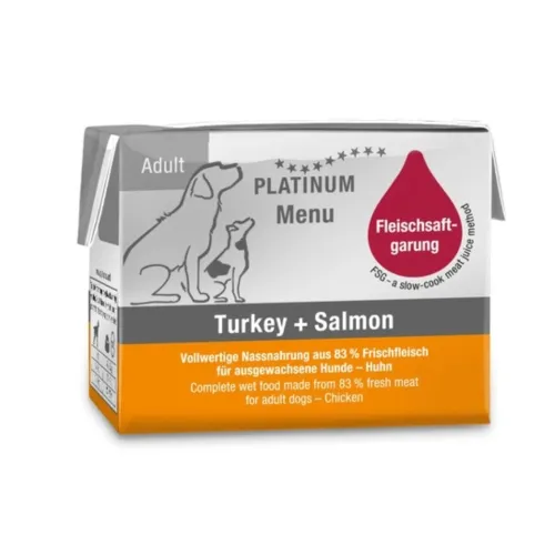 Platinum Menu konserv koerale, kalkuni ja lõhega 90 g