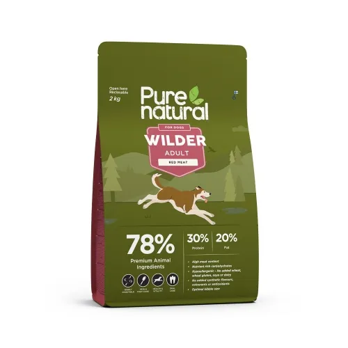 Purenatural Wilder koera kuivtoit, punane liha, 2 kg