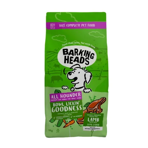 Barking Heads Bowl Lickin Goodness koera kuivtoit lambalihaga, 12 kg