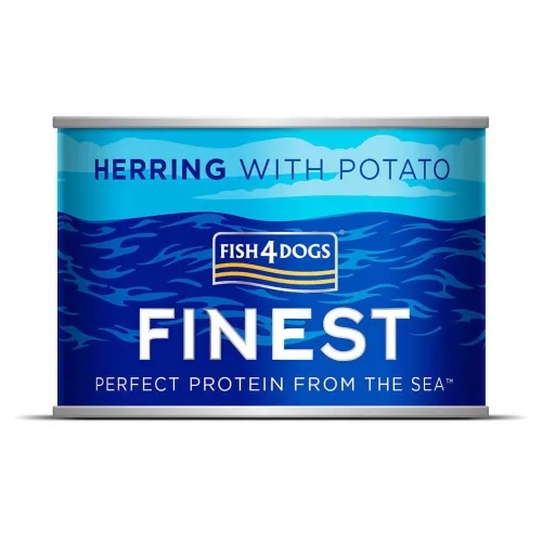 Fish4Dogs Finest Herring konserv koertele heeringa ja kartuliga 185 g