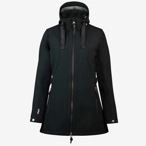 Horze Freya naiste pikk softshell jakk 36, must