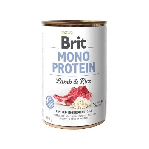 Brit Care Mono Protein koera konserv, lammas/riis, 400 g
