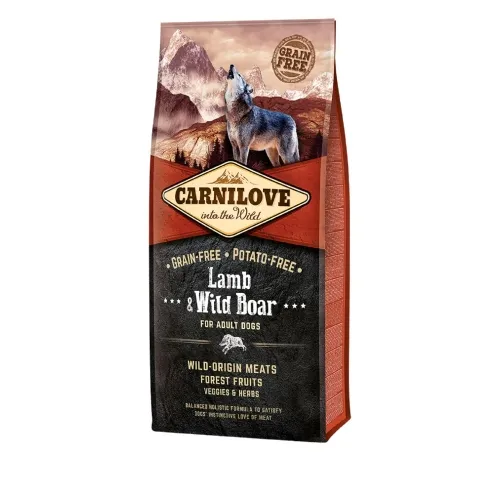 Carnilove koera kuivtoit, lammas/metssiga, 12 kg