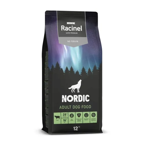 Racinel Black Label kuivtoit täiskasvanud koertele lamba/kana 12kg
