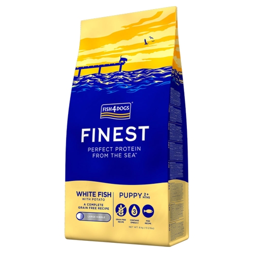 Fish4Dogs Large kuivtoit kutsikatele valge kalaga 15 kg
