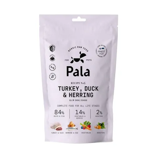 Pala koera toortoit, kalkun/part, heeringas, 100 g