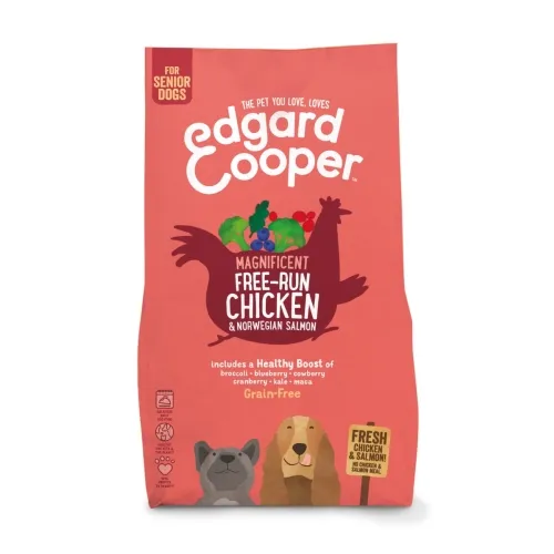 Edgard Cooper kuivtoit eakatele koertele, kana/lõhe, 2,5 kg