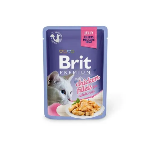 Brit Premium Delicate kassi einekotike, kana želees, 85 g