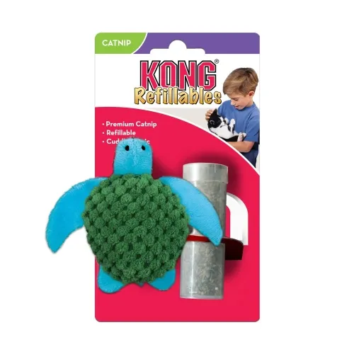 KONG Refillables Turtle kilpkonnakujuline mänguasi kassidele