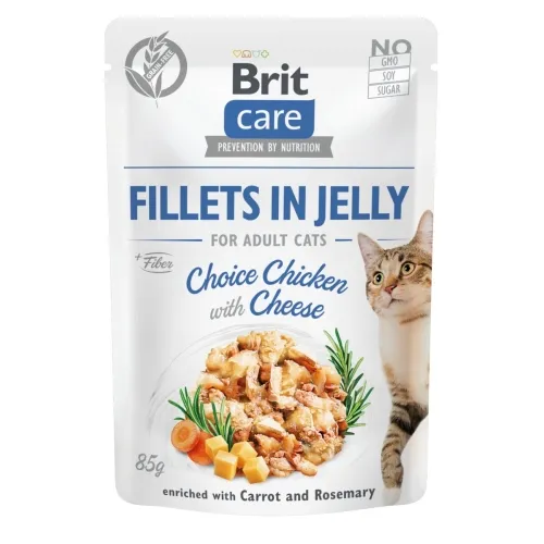 Brit Care einekotike kassile, kana/juust želees, 85 g