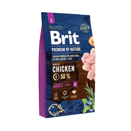 Brit Premium kuivtoit väikest kasvu koerale, S, kana, 8 kg