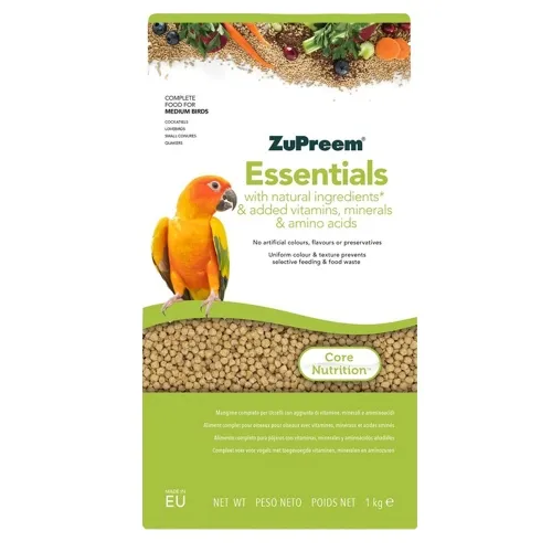 Zupreem Essentials täissööt keskmistele lindudele, 1 kg