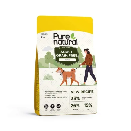 Purenatural koera kuivtoit, lammas, teraviljavaba, 2 kg