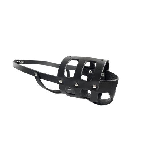 Onega N5B nahast suukorv 5 x 7 x 41 cm, must