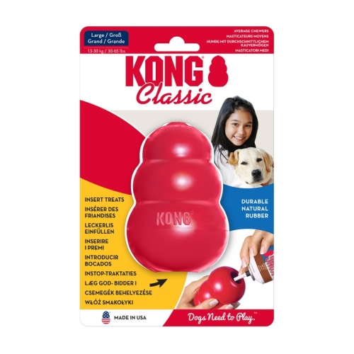 Kong Classic täidetav mänguasi, L, punane