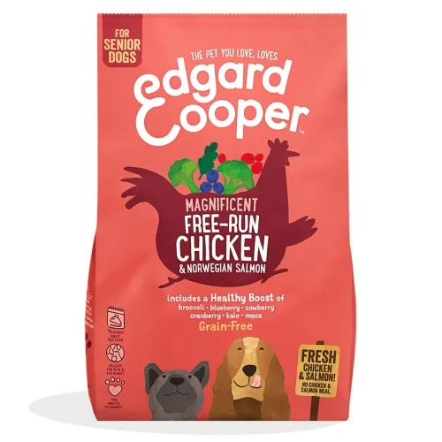 Edgard Cooper Free-Run Senior kana ja lõhega, 700 g