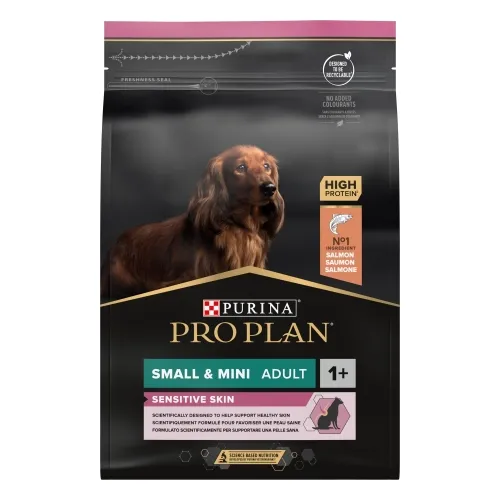 Purina PRO PLAN Small&Mini Adult Sensitive Skin with OPTIDERMA®, 3 kg