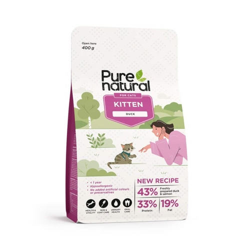 Purenatural kassipoja kuivtoit, part, 400 g