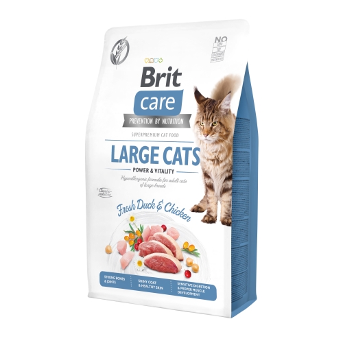 Brit Care Large Cats Power&Vitality kuivtoit suurt kasvu kassidele 2kg