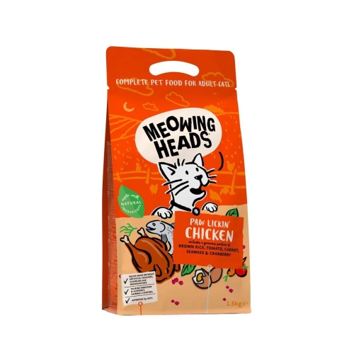 Meowing Heads Paw Lickin Chicken kassitoit 1, 5 kg