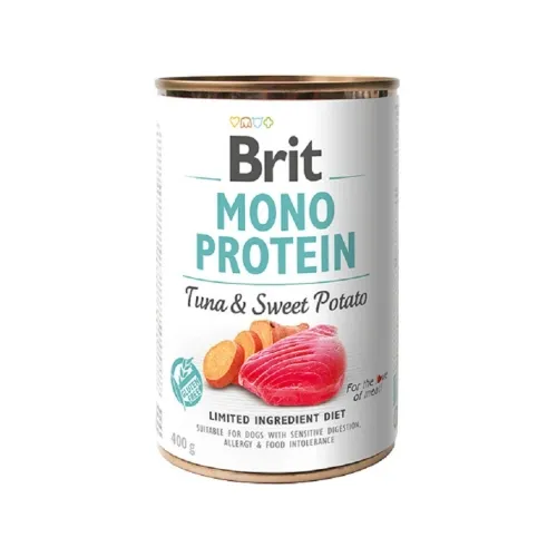 Brit Care Mono Protein koera konserv, tuunikala/maguskartul, 400 g