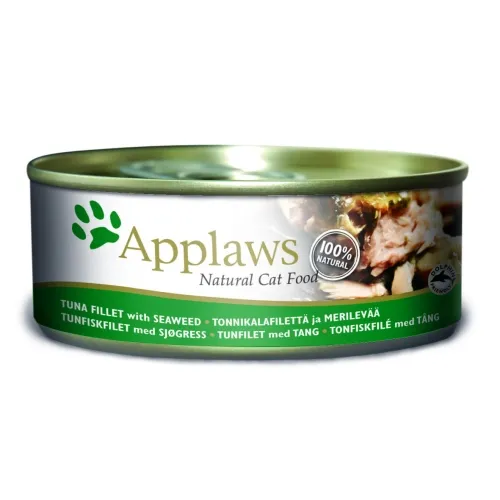 Applaws konserv kassidele, tuunikala ja vetikaga,156 g