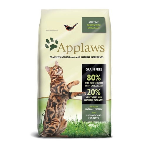 Applaws kuivtoit kassidele, kana- ja lambalihaga, 400 g
