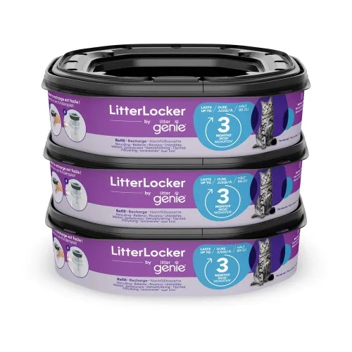 Litterlocker Genie kilekotid, 6 m, 3 tk