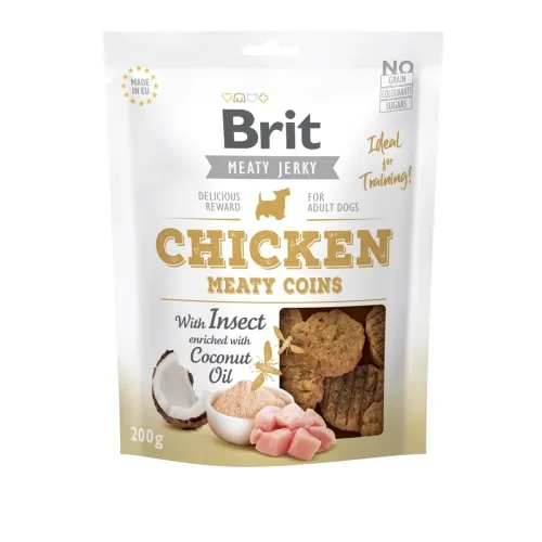 Brit Care Meaty Coins koera maius, kana/putukad, 200 g