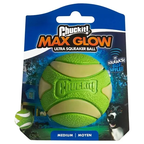 Chuckit Max Glow Ultra pall koertele, roheline