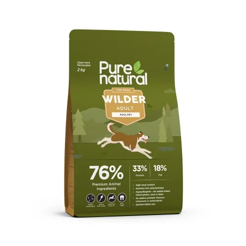 Purenatural Wilder koera kuivtoit, linnuliha, 2 kg