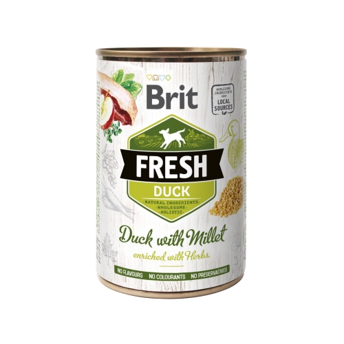 Brit Fresh konserv koertele pardiliha ja hirsiga, 400 g