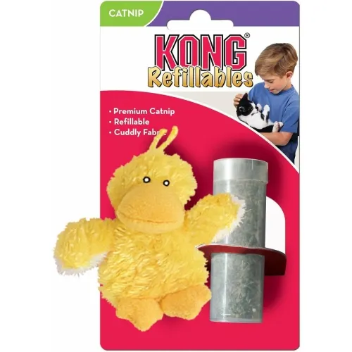 KONG Refillables Duckie, pardikujuline mänguasi kassidele