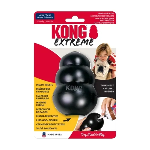 KONG Extreme täidetav koera mänguasi L, must