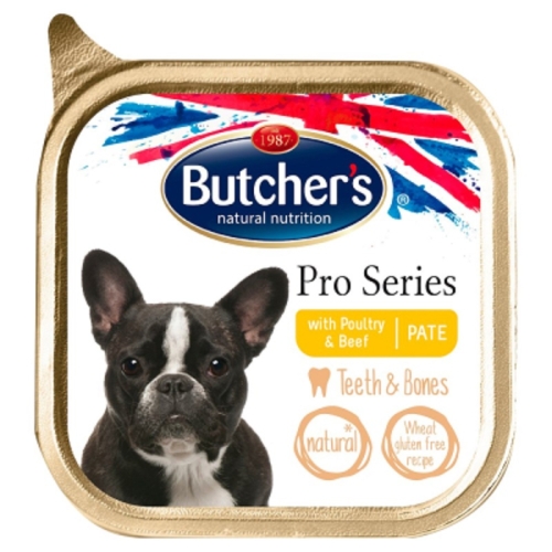 Butchers Pro pasteet koerale, linnuliha ja veiselihaga, 150 g