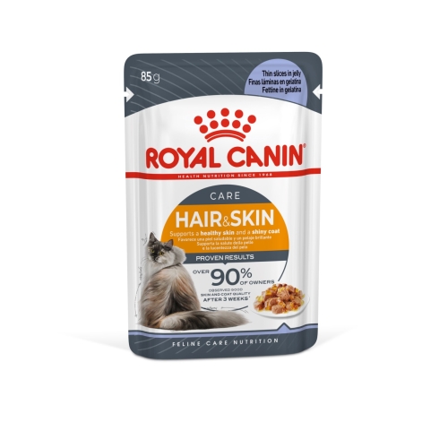 Royal Canin Hair & Skin Jelly, einekotike kassile 85 g