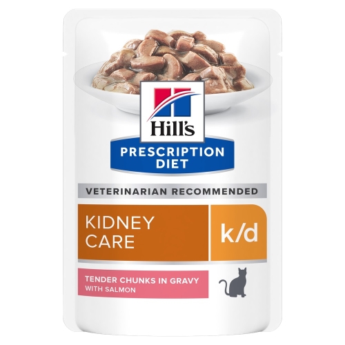 Hill's Prescription Diet k/d kassi einekotike lõhega 85g 12TK
