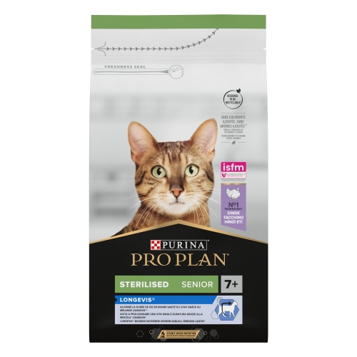 Purina PRO PLAN kassitoit LONGEVIS 7+ , 1,5 kg.