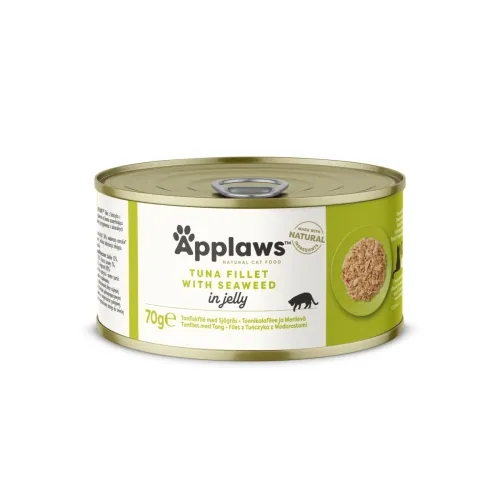 Applaws kassikonserv, tuunikala/vetikas želees, 70 g