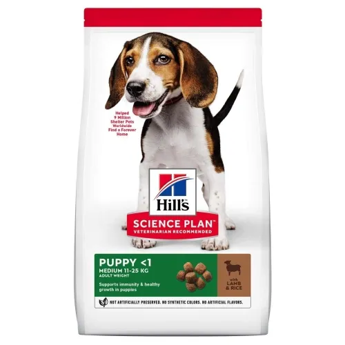 Hill's Science Plan koeratoit lambaga keskmist kasvu kutsikale 2,5kg