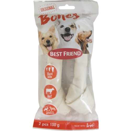 Best Friend valge sõlmkont S/M, 2 tk
