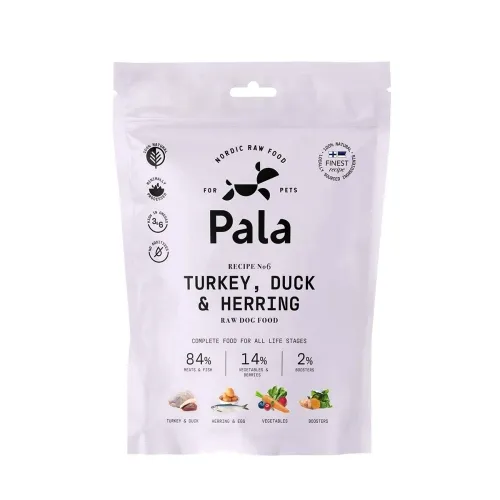 Pala koera toortoit, kalkun/part, heeringas, 400 g